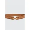Belle & Bloom London Fog Leather Waist Belt - Brown