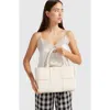 Belle & Bloom Long Way Home Woven Tote In Cream