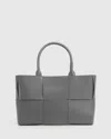 Belle & Bloom Long Way Home Woven Tote In Grey