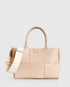 Belle & Bloom Long Way Home Woven Tote In Multi