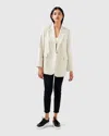 Belle & Bloom Love & Mercy Striped Blazer In Beige