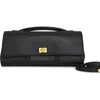 Belle & Bloom Love Boat Leather Clutch Bag In Black
