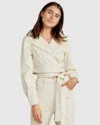 Belle & Bloom Love Lies Wrap Jacket In Multi
