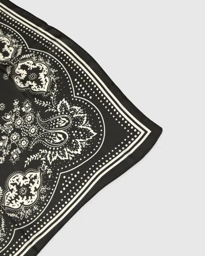 Belle & Bloom Love Not War Fashion Scarf In Black
