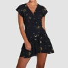 Belle & Bloom Love Shack Mini Wrap Dress In Blue