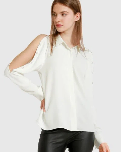 Belle & Bloom Made With Love Shirt-off In White