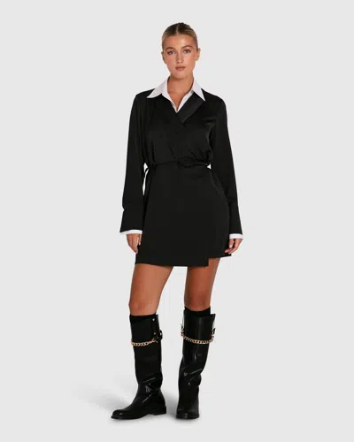 Belle & Bloom Make Me Feel Layered Shirt Dress In Multi