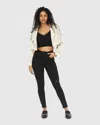 Belle & Bloom Manhattan Cropped Trench In Beige