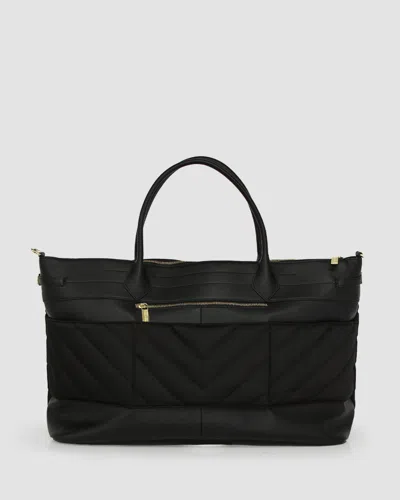 Belle & Bloom Meet Me In Paris Weekender Bag In Black