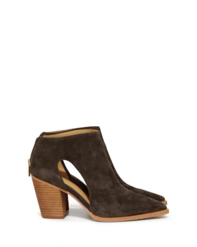 Belle & Bloom Midnight Special Suede Ankle Boot In Brown
