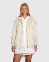 Belle & Bloom Most Wanted Suede Bomber Jacket In White