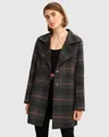Belle & Bloom Ex-boyfriend Plaid Wool Blend Coat In Multi