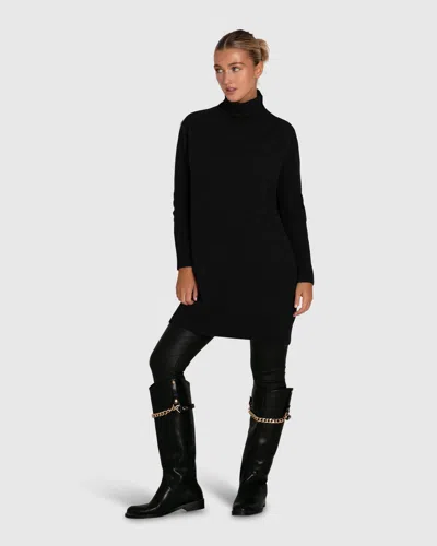 Belle & Bloom Nothing Compares Knit Dress In Black