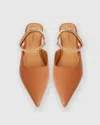 Belle & Bloom On The Go Leather Flat In Brown