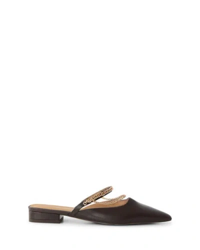 Belle & Bloom On The Go Leather Flat In Black