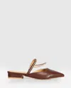 Belle & Bloom On The Go Leather Flat In Brown