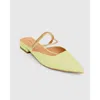 Belle & Bloom On The Go Leather Flat In Citrus