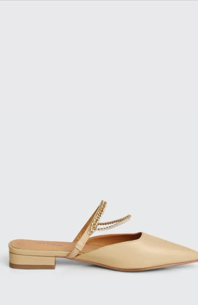 Belle & Bloom On The Go Leather Flat In Sand