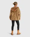 Belle & Bloom Only You Quilted Utility Jacket In Brown