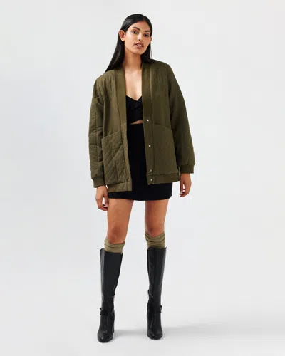 BELLE & BLOOM OVER IT QUILTED BOMBER