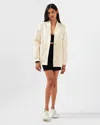 Belle & Bloom Over It Quilted Bomber In White