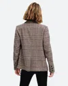 Belle & Bloom Piccadilly Wool Blend Plaid Blazer In Brown
