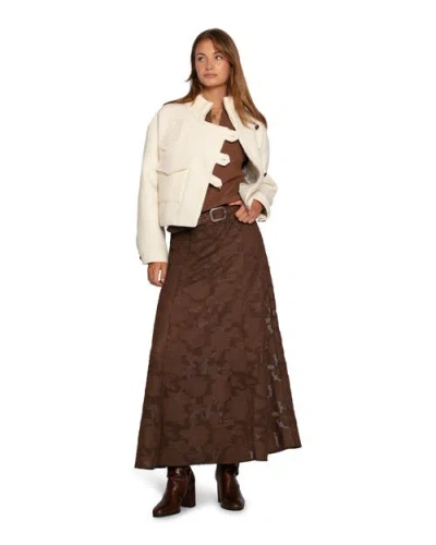 Belle & Bloom Play It Cool Coupe Maxi Skirt In Animal Print