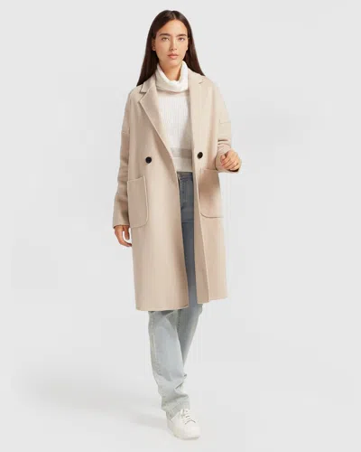 BELLE & BLOOM PUBLISHER DOUBLE-BREASTED WOOL BLEND COAT