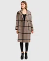 Belle & Bloom Publisher Double-breasted Wool Blend Coat In Multi