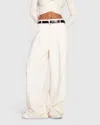 Belle & Bloom Ready For Your Love Wool Wide Leg Pant In White