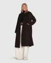 Belle & Bloom Real Love Double Breasted Maxi Coat In Gold