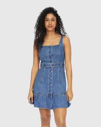 BELLE & BLOOM REUNITE DENIM MINI DRESS