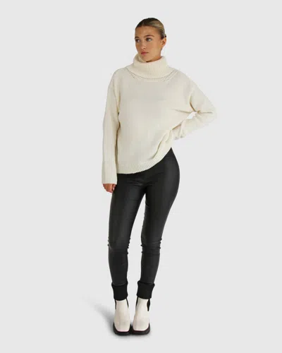 Belle & Bloom Right Here Waiting Open Back Knit In White