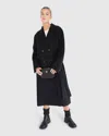Belle & Bloom Right There Side Tie Coat In Black