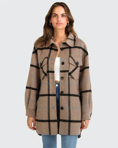Belle & Bloom River's Edge Plaid Shacket In Multi