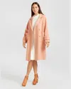 Belle & Bloom Rumour Has It Oversized Wool Blend Coat In Orange