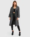 Belle & Bloom Rumour Has It Oversized Wool Blend Coat In Pink