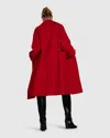 Belle & Bloom Rumour Has It Oversized Wool Blend Coat In Red
