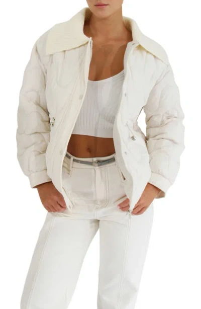 Belle & Bloom See You Again Quilted Jacket In Neutral