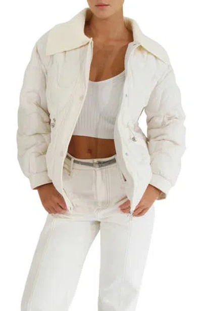 Belle & Bloom See You Again Quilted Jacket In White