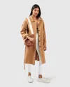 Belle & Bloom Shore To Shore Belted Wool Coat In Brown
