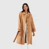 BELLE & BLOOM SHORE TO SHORE BELTED WOOL COAT