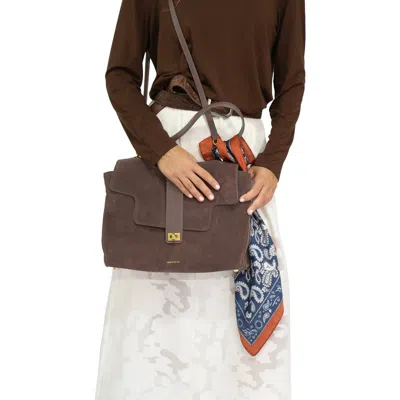 Belle & Bloom Skyfall Reimagined Shopper Bag In Dark Brown