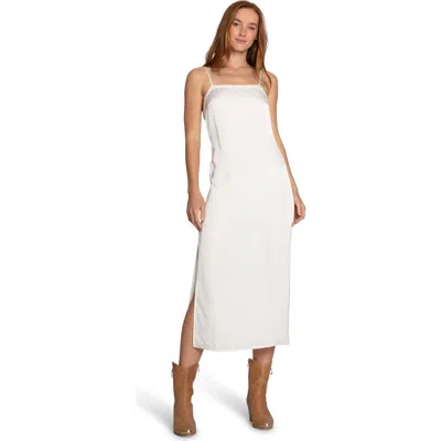Belle & Bloom Smoke And Mirror Midi Slip Dress In White