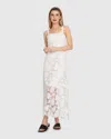 Belle & Bloom Songbird Lace Maxi Dress In White
