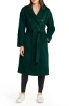 Belle & Bloom Women's Women Front Runner Belted Coat In Dark Green