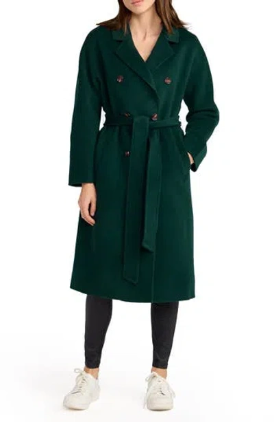 Belle & Bloom Women's Women Front Runner Belted Coat In Dark Green