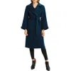Belle & Bloom Stay Wild Oversize Wool Coat In Dark Teal