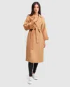 Belle & Bloom Stay Wild Oversized Wool Coat In Beige