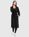 Belle & Bloom Stay Wild Oversized Wool Coat In Black